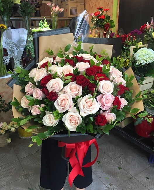 Mẫu hoa tươi bó - HTB002