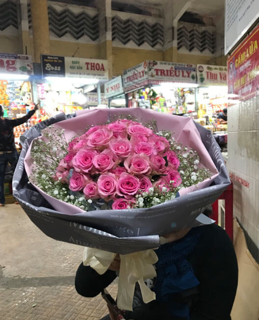 Mẫu hoa tươi bó - HTB008