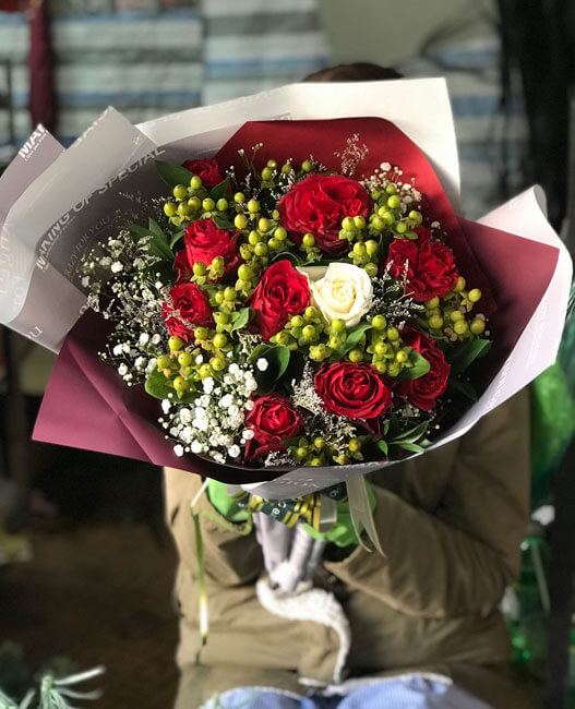 Mẫu hoa tươi bó - HTB010