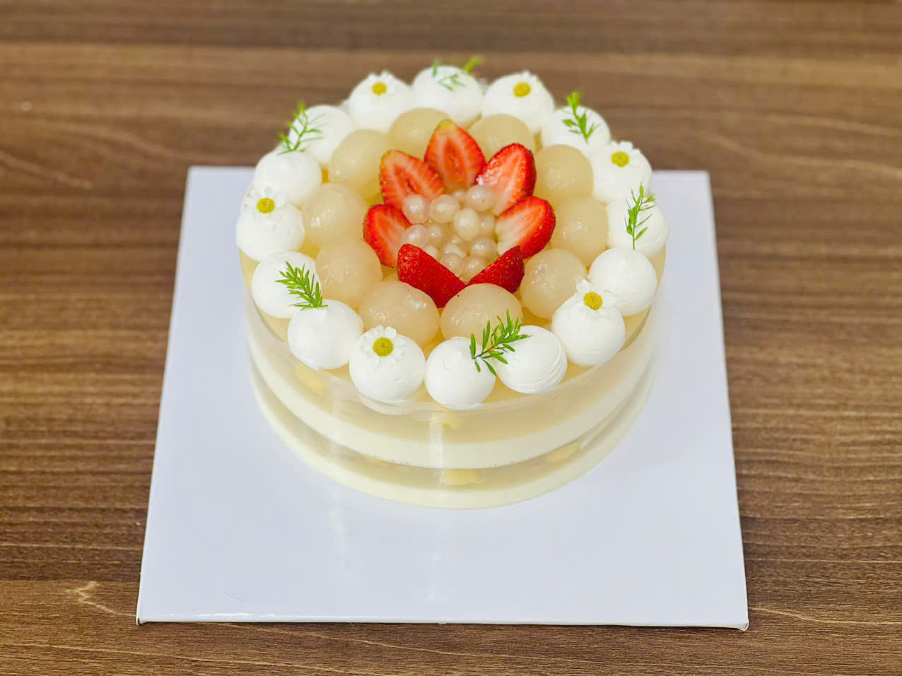 Rau câu dừa sen nhãn kem cheese - MRKC003