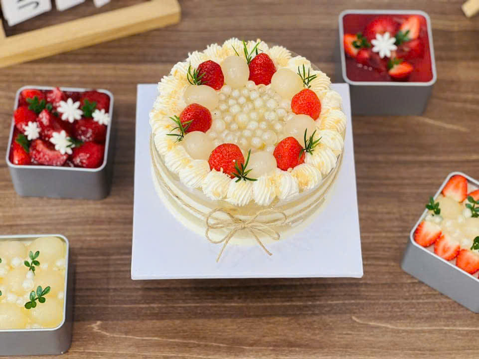 Rau câu dừa sen nhãn kem cheese - MRKC008