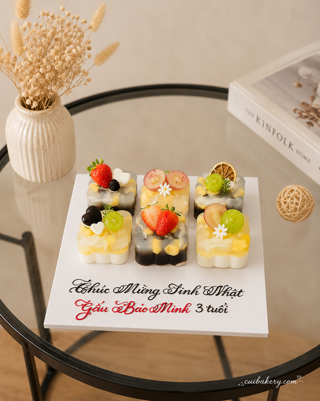 Rau câu dừa sen nhãn kem cheese - MRKC012