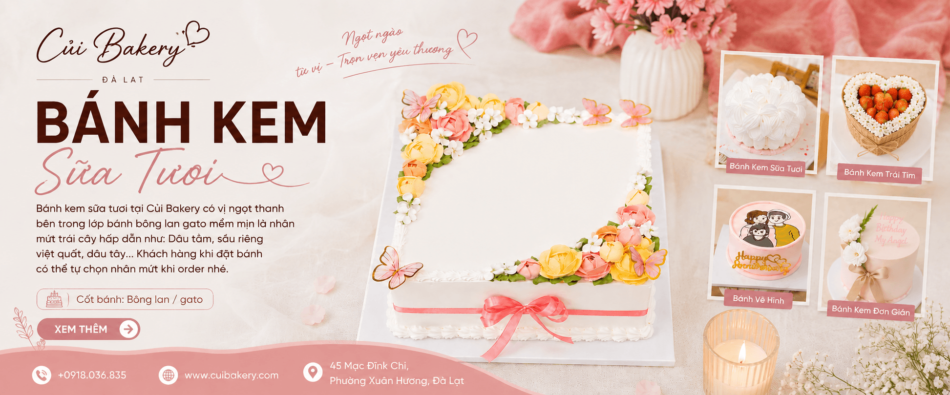 Bánh kem sữa tươi